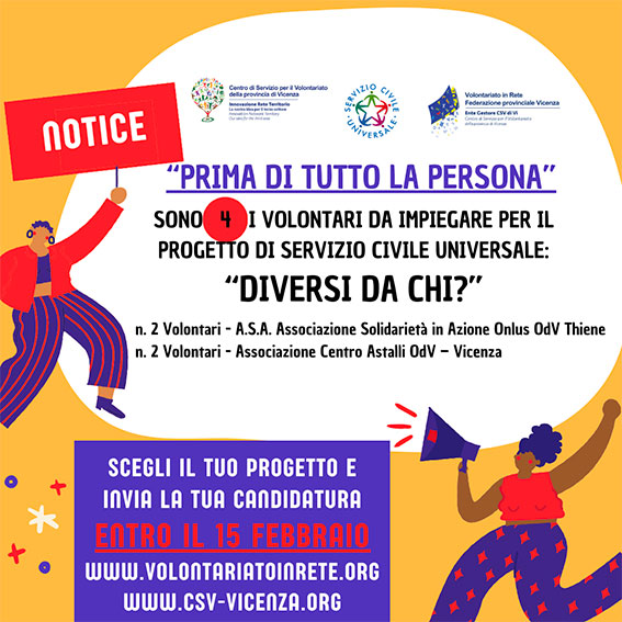 Bando per Progetto di Servizio Civile Universale