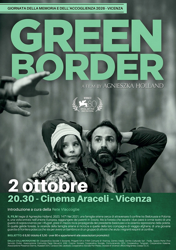 locandina GREEN BORDER film a Vicenza il 2 ottobre 2026